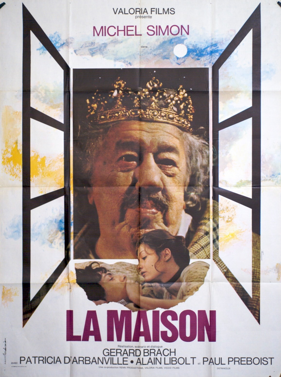LA MAISON SUR LA COLLINE MOVIE POSTER ORIGINAL 120x160 RICHARD BASEHART