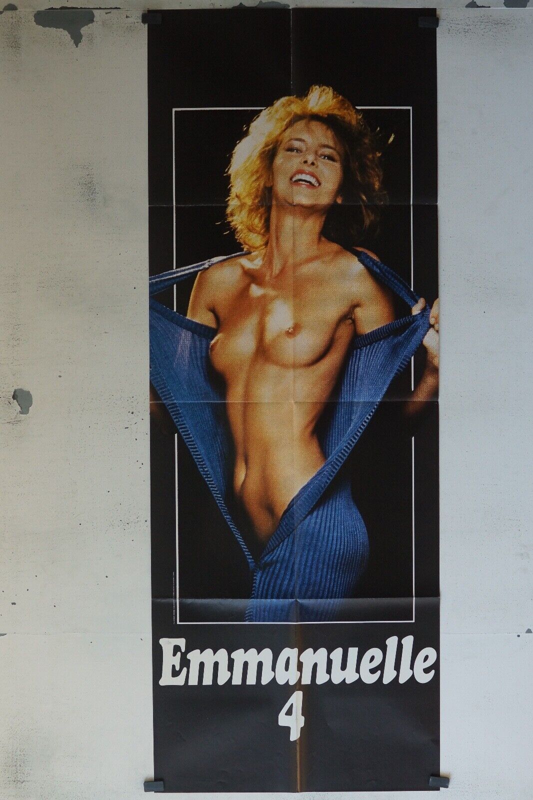 EMMANUELLE 4 POSTER ORIGINAL 60x160 GIULIANO MONTALDO