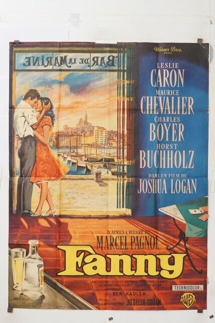FANNY MOVIE POSTER ORIGINAL 120x160 LESLIE CARON