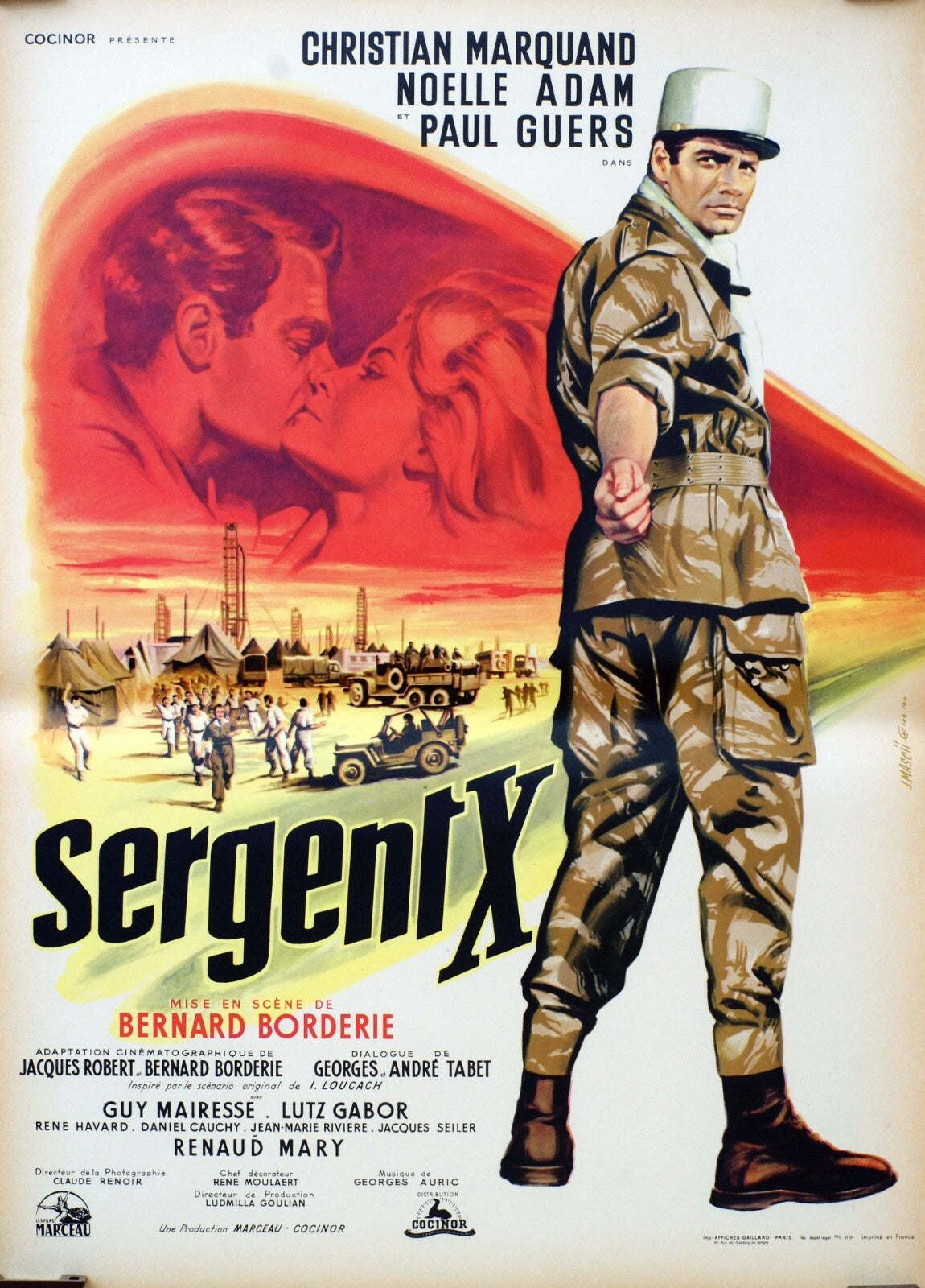SERGENT X (French Version) 40x60 ORIGINAL
