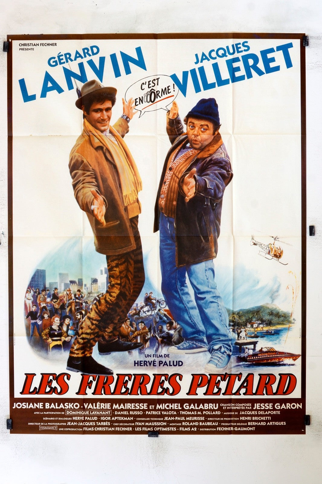 LES FRÈRES PÉTARDS GÉRARD LANVIN MOVIE POSTER 120x160