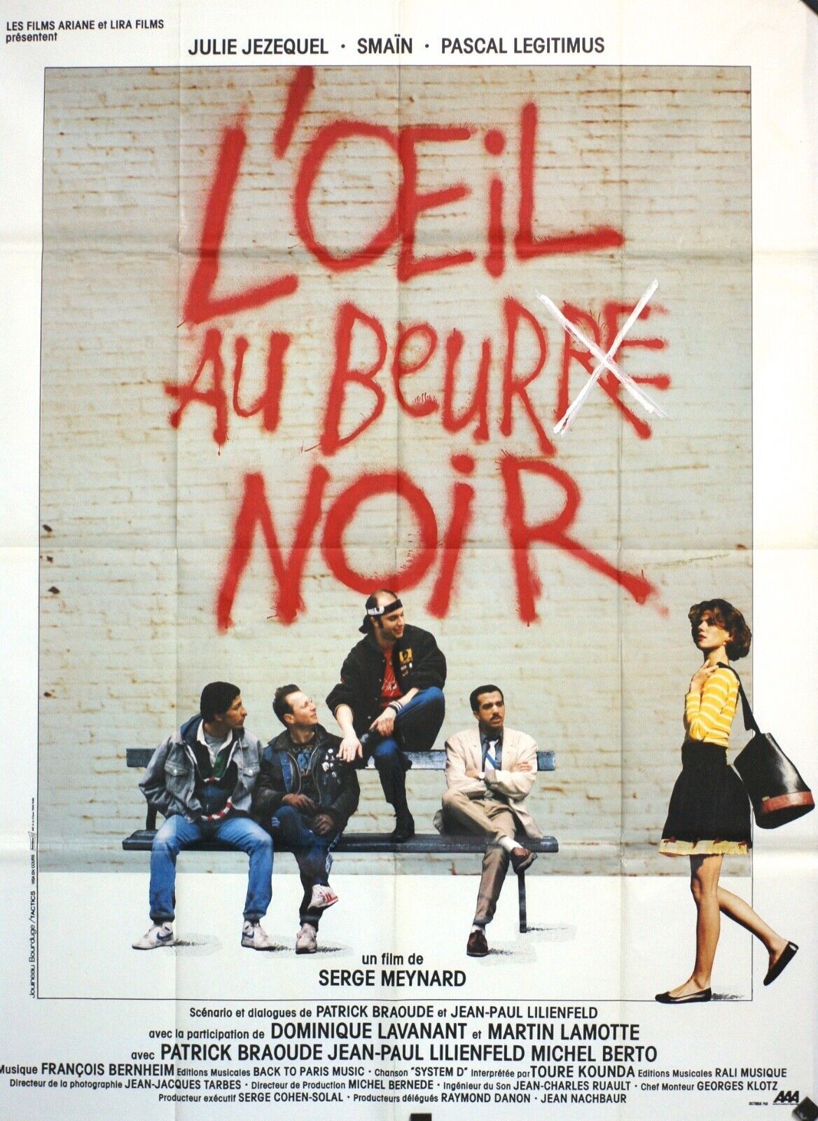L’ŒIL AU BEURRE NOIR ORIGINAL MOVIE POSTER 120x160 PATRICK BRAOUDÉ