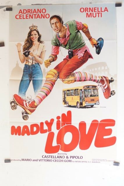 MADLY IN LOVE, MOVIE POSTER ORIGINAL (69x103), Adriano Celentano