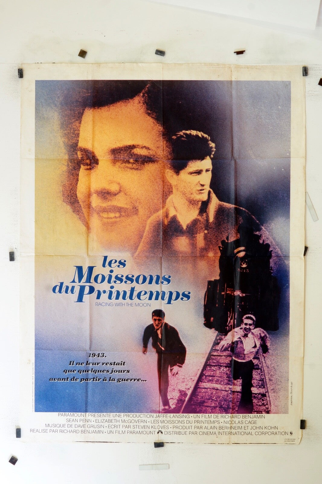 LES MOISSONS DE PRINTEMPS SEAN PENN MOVIE POSTER ORIGINAL 120x160