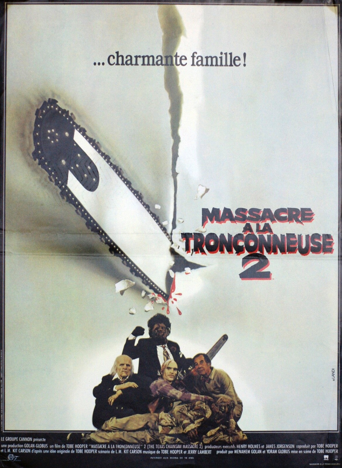 MASSACRE A LA TRONCONNEUSE 2 (poster original 40x60The Texas Chainsaw Massacre2