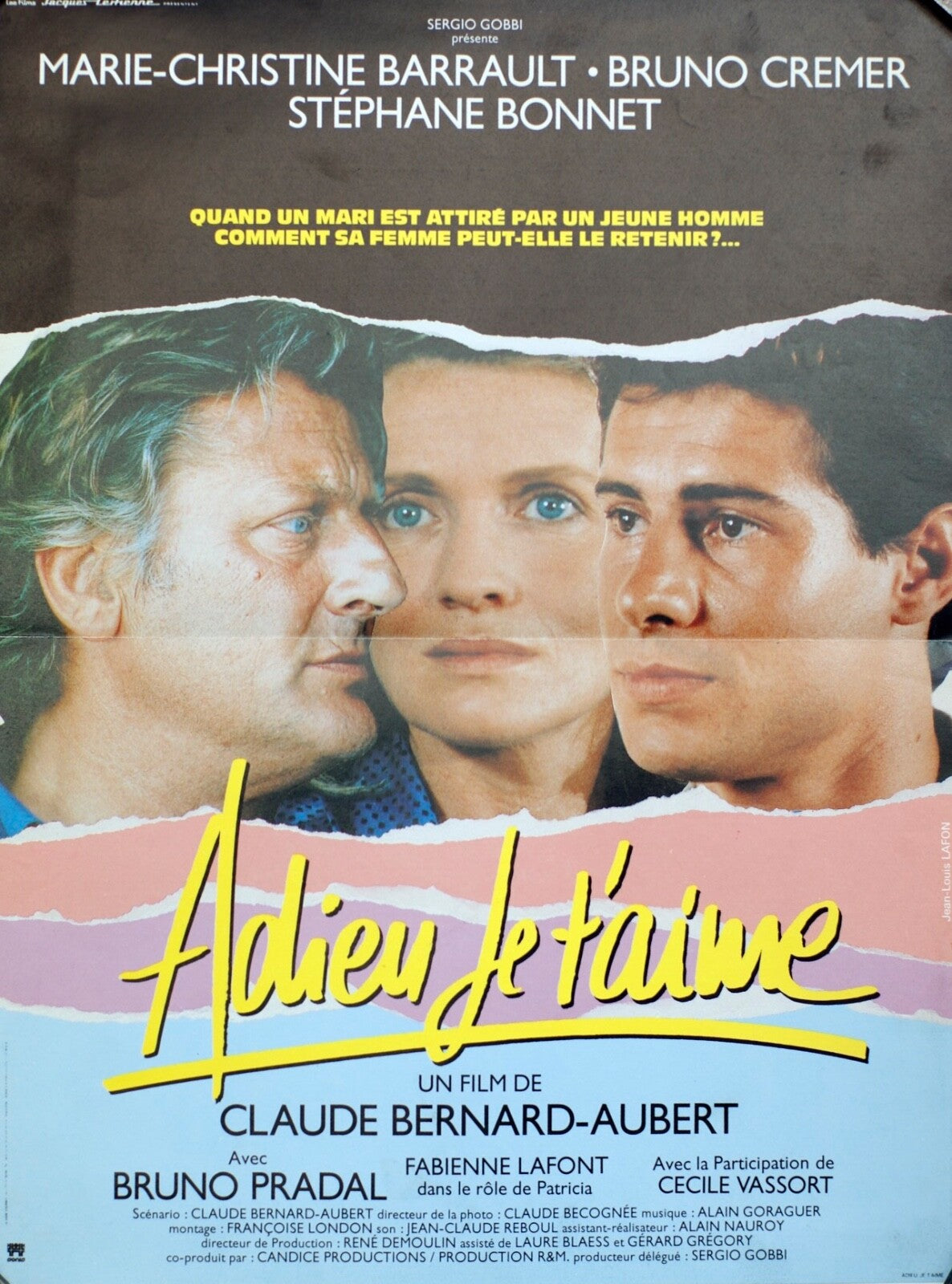 ADIEU JE T’AIME (French Edition) ORIGINAL 40x60