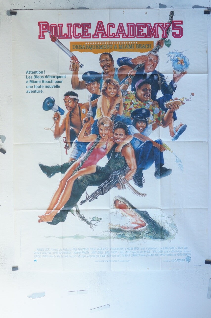 POLICE ACADEMY 5 ORIGINAL 120x160 BUBBA SMITH- DAVID GRAF