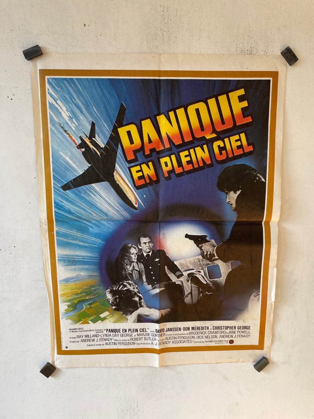 PANIQUE EN PLEIN CIEL MOVIE POSTER ORIGINAL (60X80) RAY MILLAND – LYNDA DAY