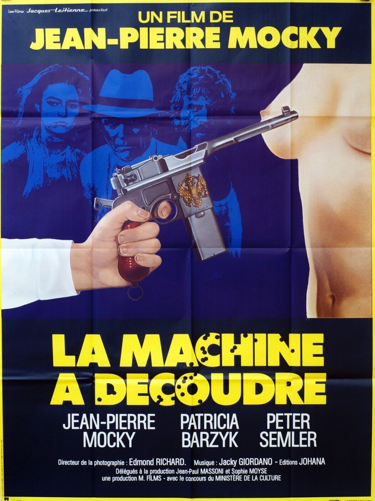 LA MACHINE A DÉCOUDRE MOVIE POSTER ORIGINAL 120x160 JEAN-PIERRE MOCKY