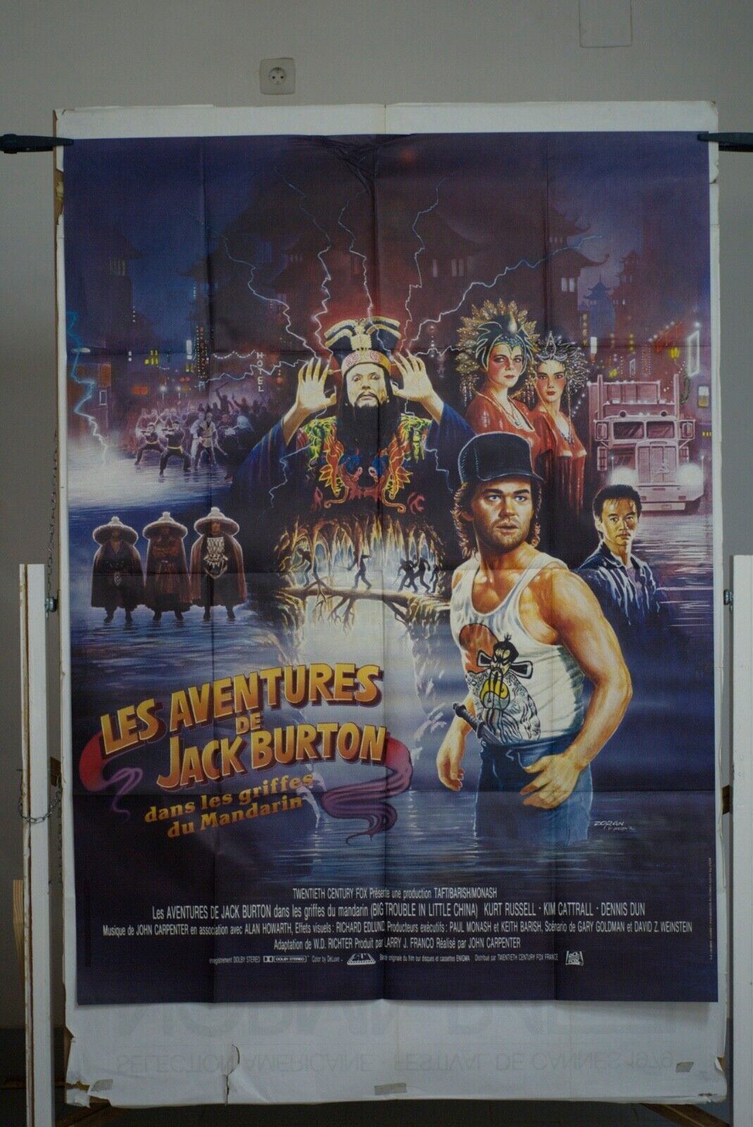 LES AVENTURES DE JACK BURTON MOVIE POSTER ORIGINAL 120x160 KURT RUSSELL