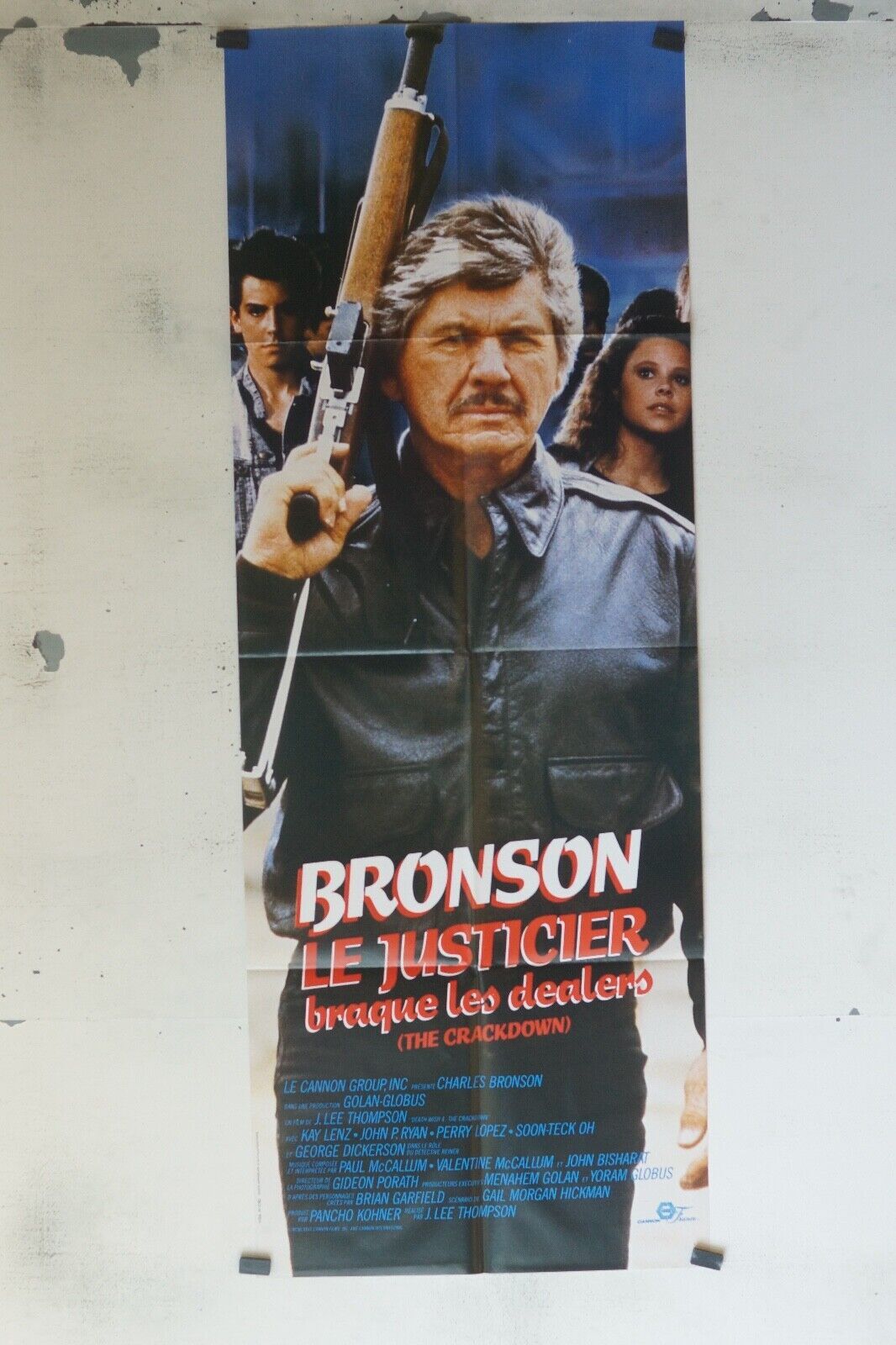 LE JUSTICIER BRAQUE LES DEALERS 60x160 ORIGINAL POSTER BRONSON