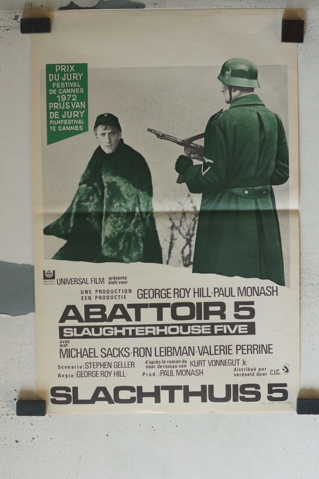 ABATTOIR 5 MOVIE POSTER ORIGINAL (55X37) MICHAEL SACKS