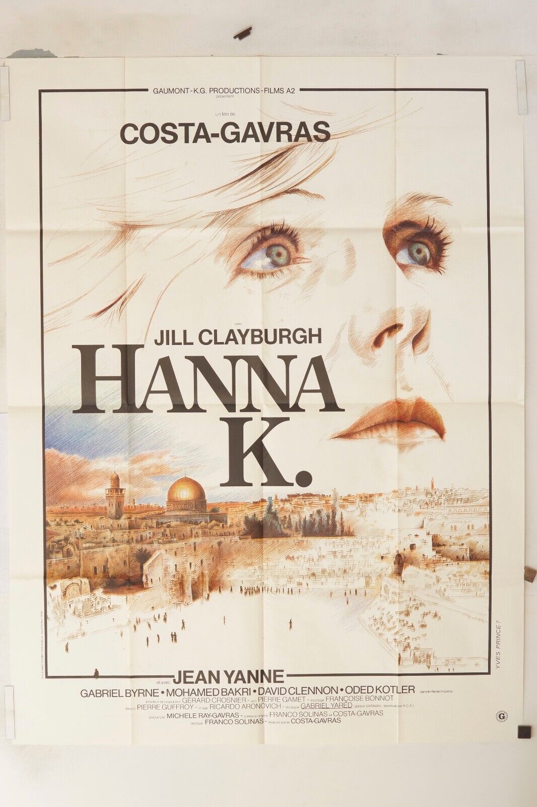 HANNA K ORIGINAL MOVIE POSTER 120x160 COSTA GRAVAS