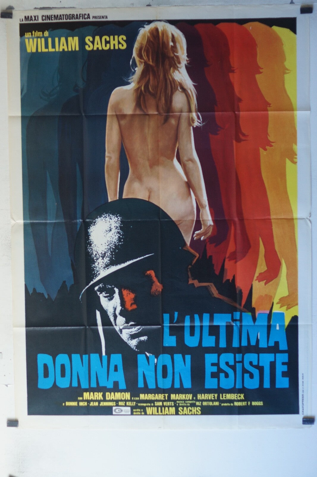 ULTIMA DONNA NON ESISTE POSTER ORIGINAL120x160 Mark Damon , Margaret Markov