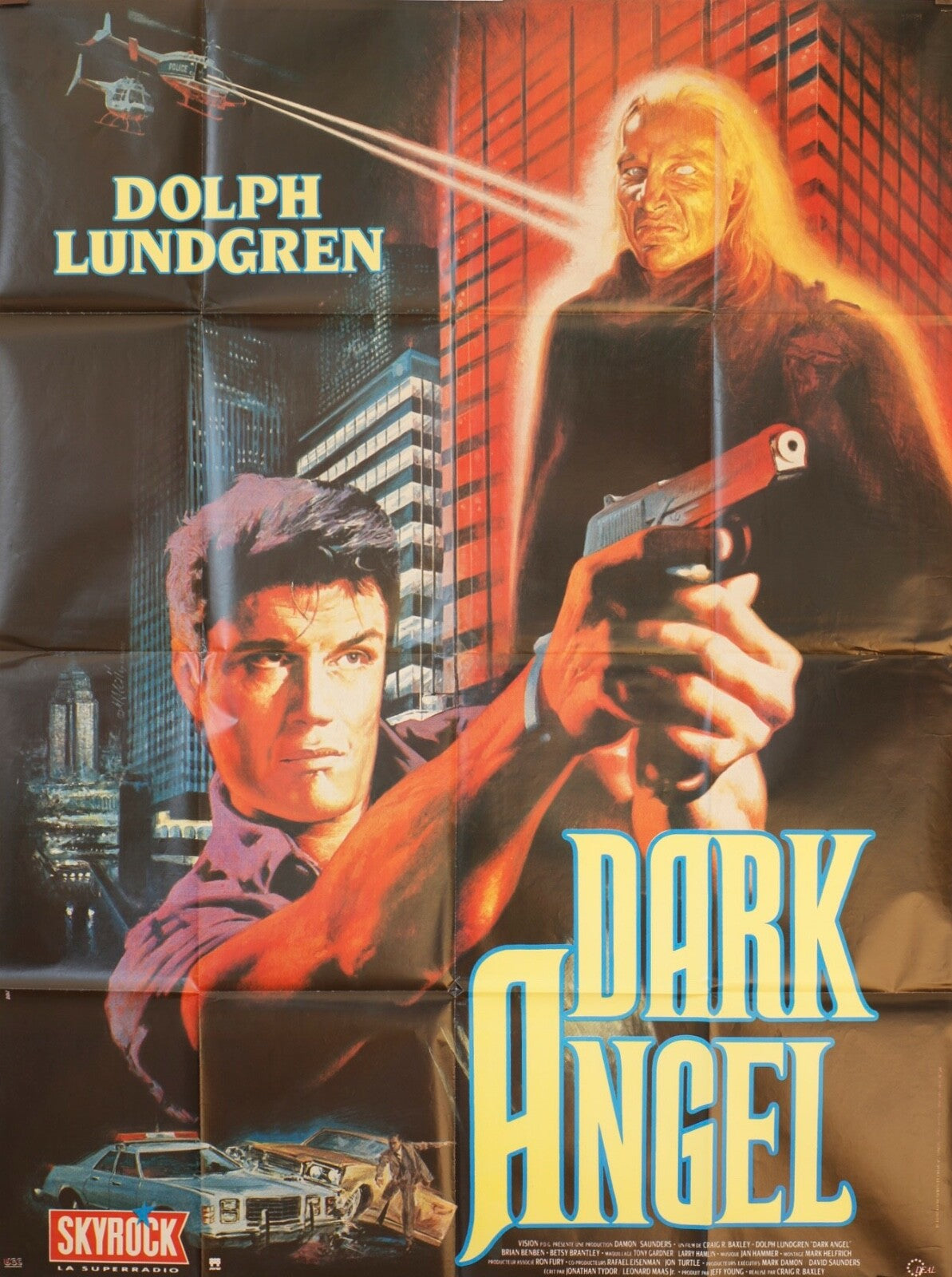 DARK ANGEL ORIGINAL MOVIE POSTER 120x160 DOLPH LUNDGREN