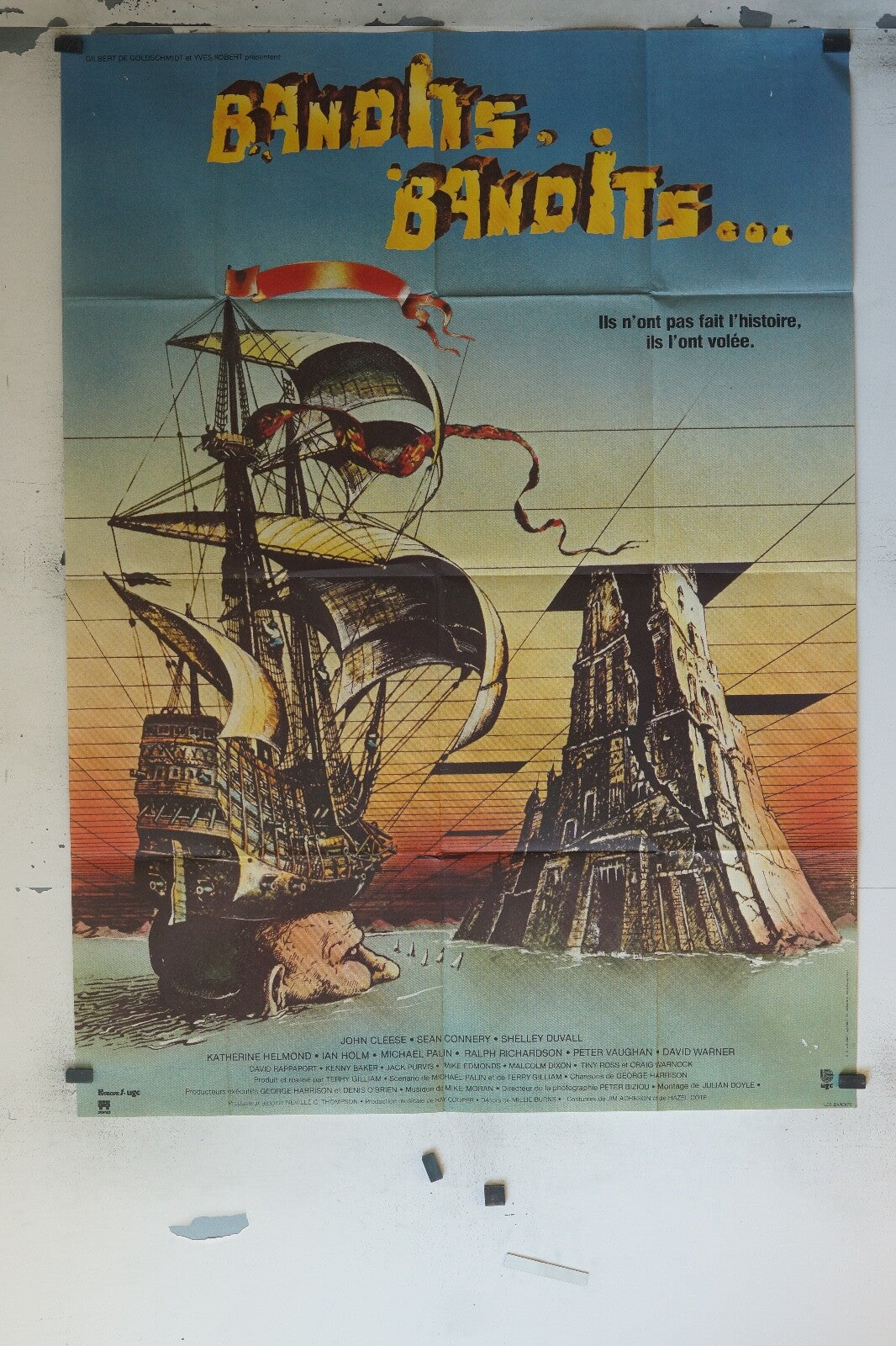 BANDITS BANDITS MOVIE POSTER ORIGINAL 120x160 SEAN CONNERY