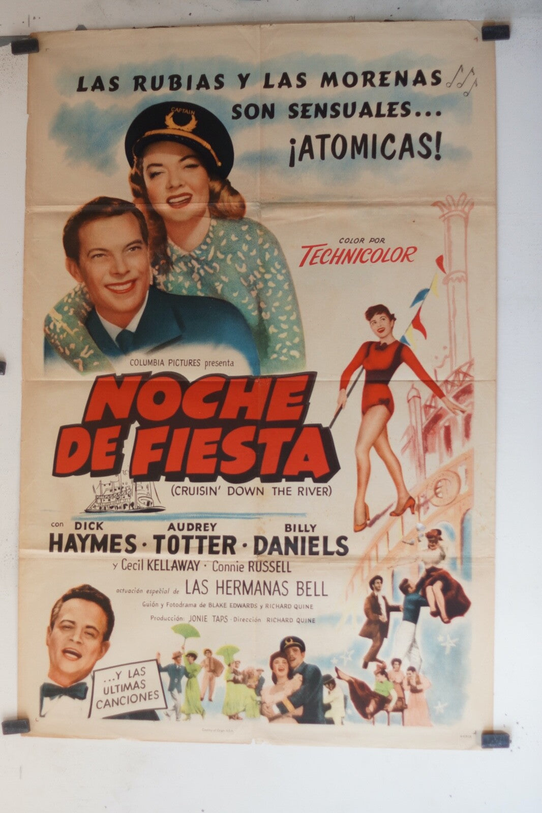 NOCHE DE FIESTA (70X100)ORIGINAL MOVIE POSTER DICK HAYMES – AUDREY TOTTER