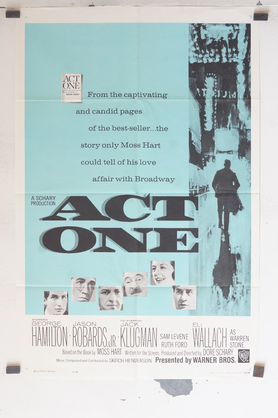 ACT ONE MOVIE POSTER ORIGINAL (69x103), George Hamilton, Jason Robards