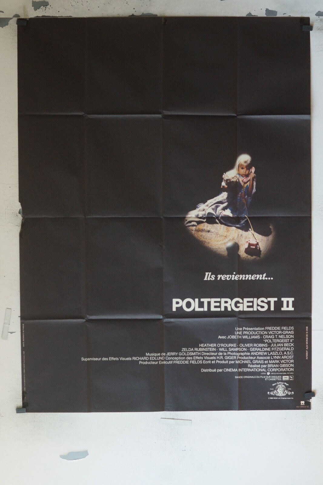 POLTERGEIST II Original Movie Poster 120X160 JOBETH WILLIAMS