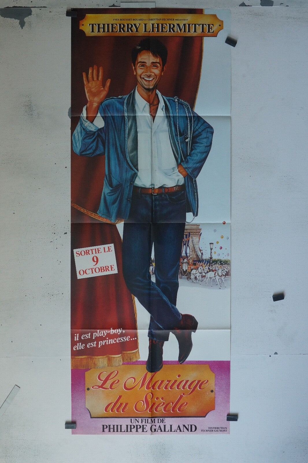 LE MARIAGE DU SIÈCLE MOVIE POSTER ORIGINAL 60x160 PHILIPPE GALLAND