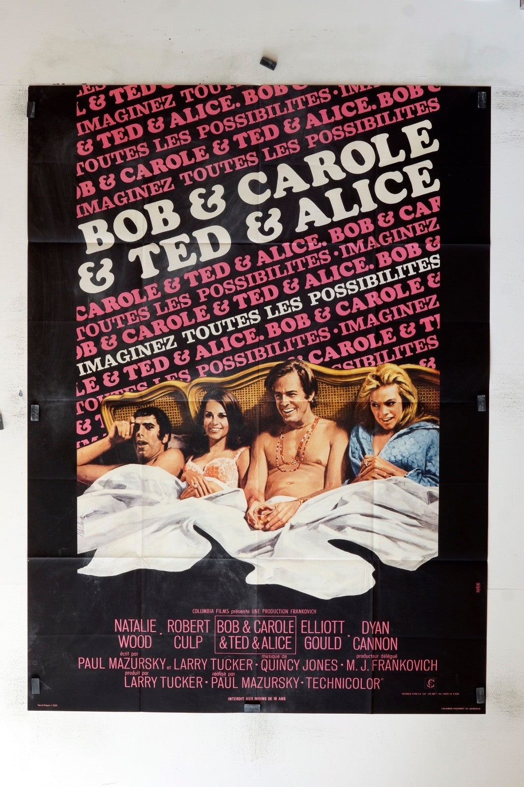 BOB & CAROLE & TED & ALICE MOVIE POSTER ORIGINAL 120x160