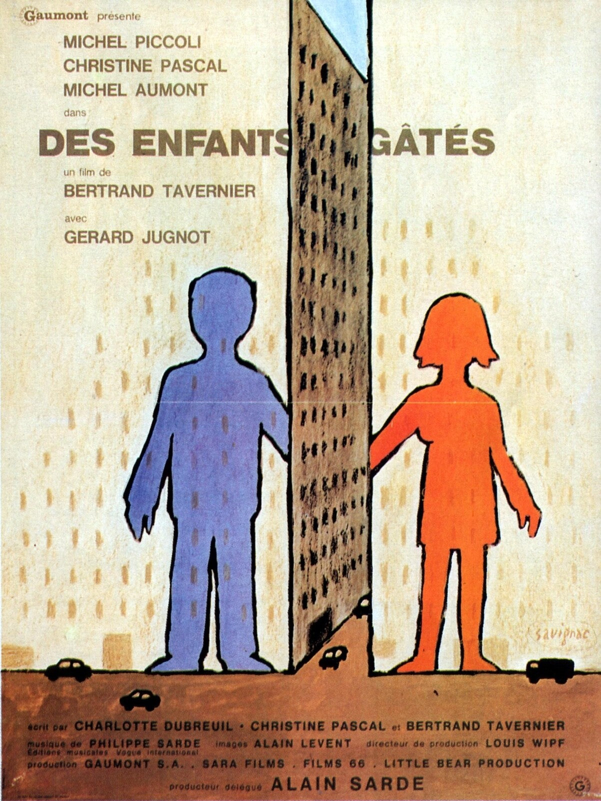 DES ENFANTS GATES MOVIE POSTER ORIGINAL 120x160 Michel Piccoli