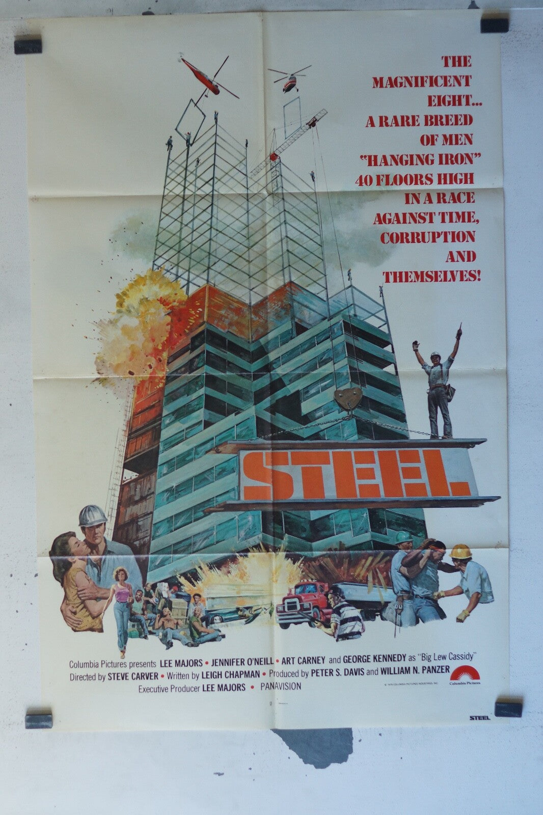 STEEL MOVIE POSTER ORIGINAL 68x105 Jennifer O’Neill , Art Carney