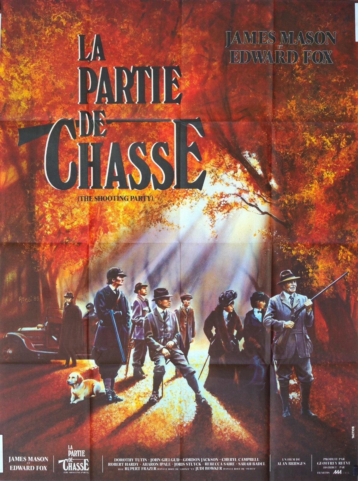 LA PARTIE DE CHASSE MOVIE POSTER ORIGINAL (120x160) JAMES MASON
