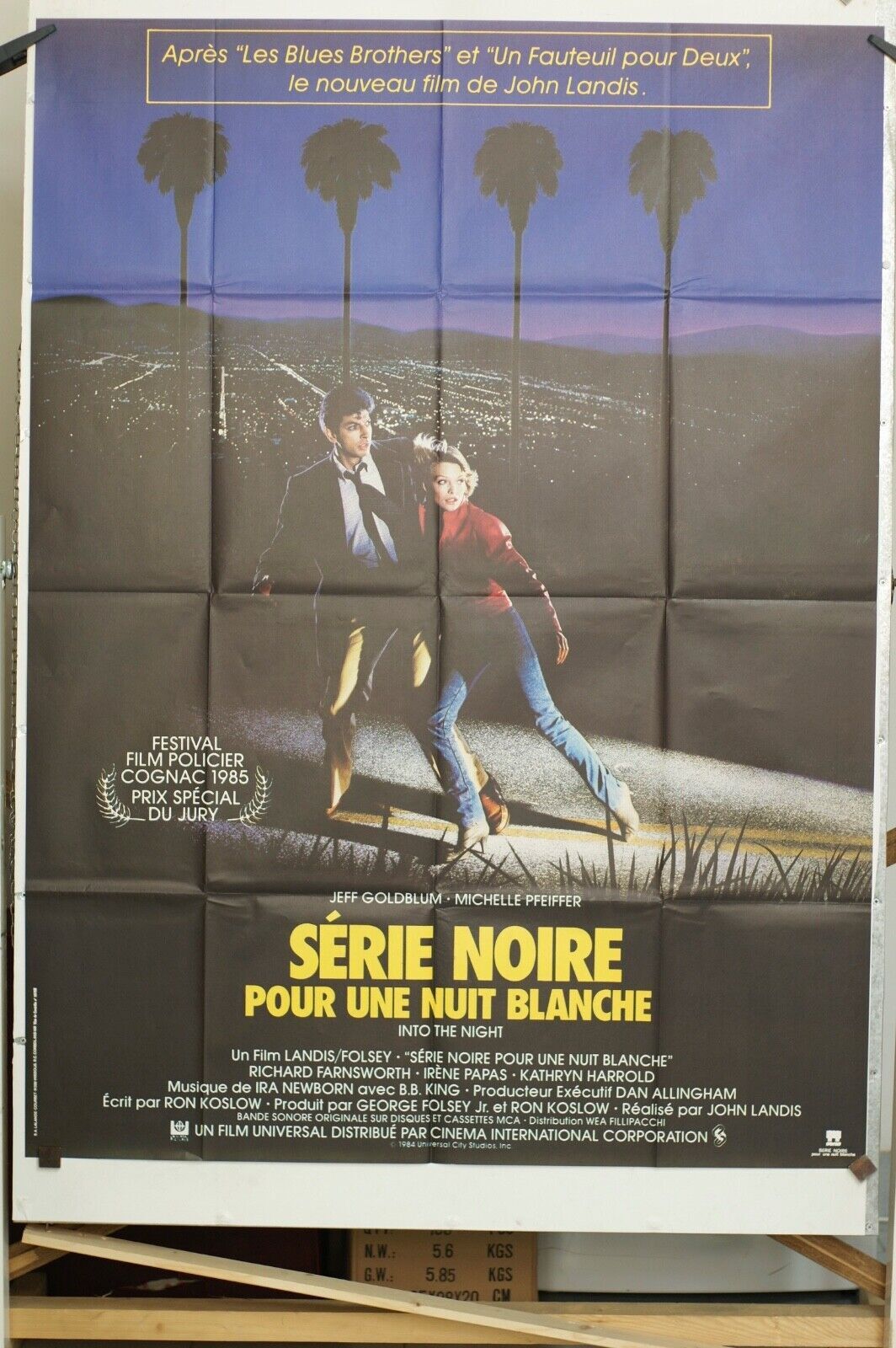SÉRIE NOIRE POUR UNE NUIT BLANCHE MOVIE POSTER ORIGINAL 120x160 RICHARD FARNSWO