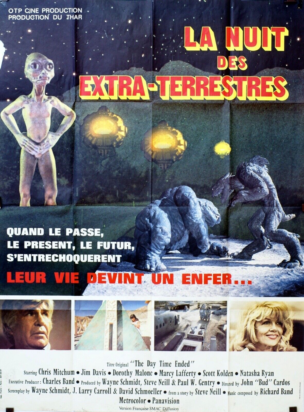 LA NUIT DES EXTRA-TERRESTRES MOVIE POSTER ORIGINAL 120x160 MICHAEL SOPKIW