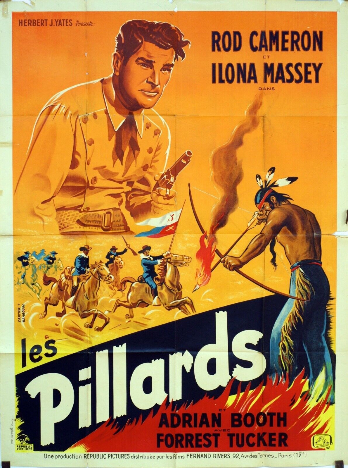 LES PILLARDS MOVIE POSTER ORIGINAL 120x160 ROD CAMERON