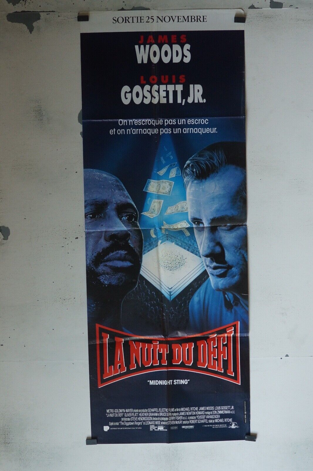 LA NUIT DU DÉFI POSTER ORIGINAL 60x160 JAMES WOODS