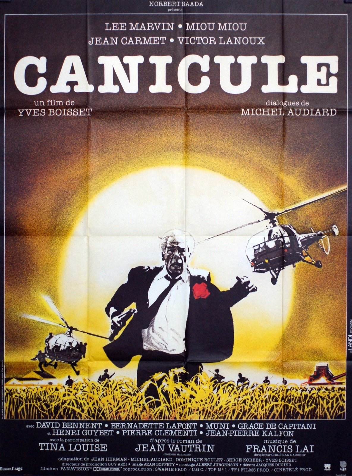 CANICULE LEE MARVIN 120X160 MOVIE POSTER ORIGINAL