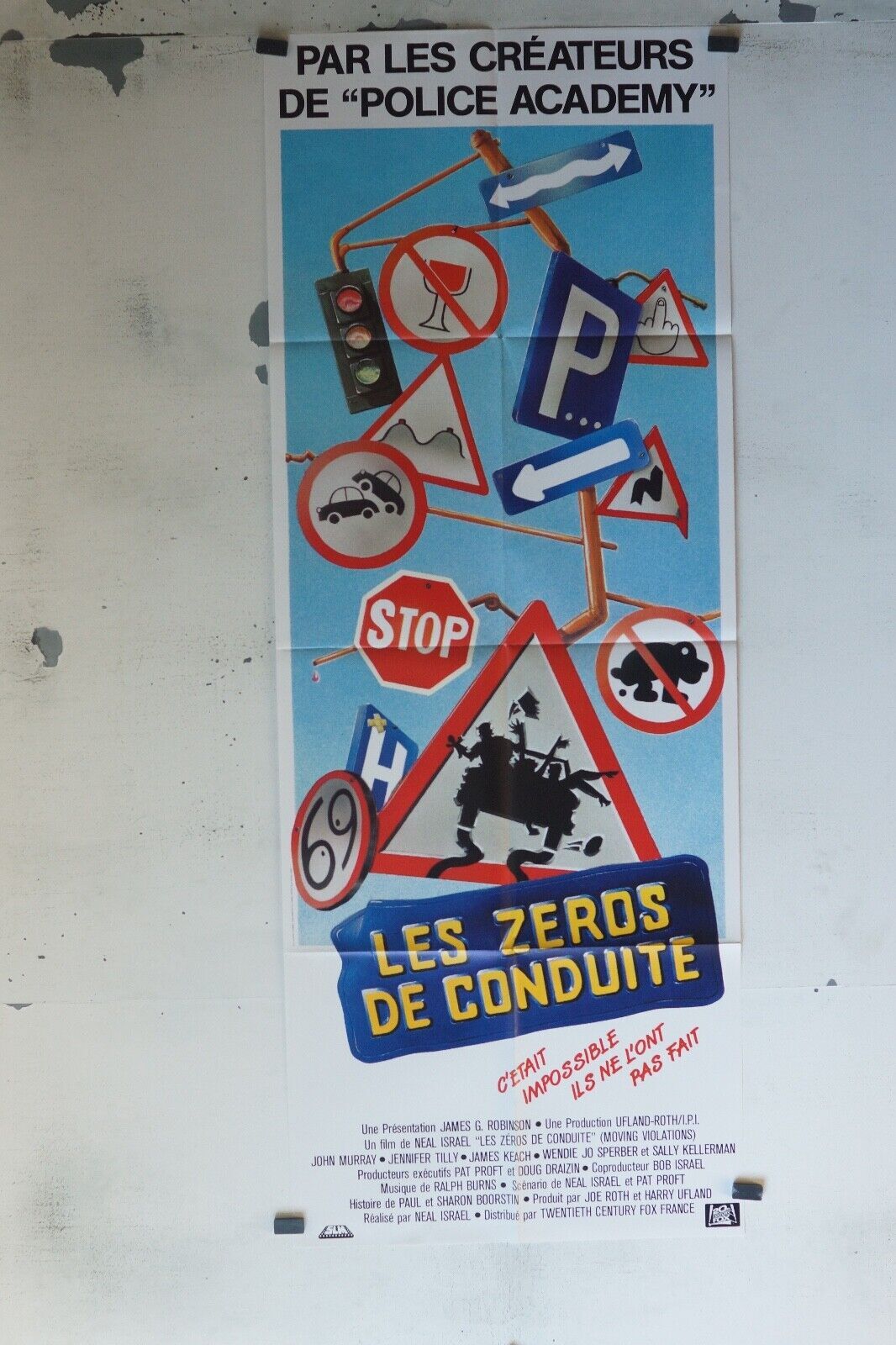 LES ZEROS DE CONDUITE POSTER ORIGINAL 60x160 JOHN MURRAY