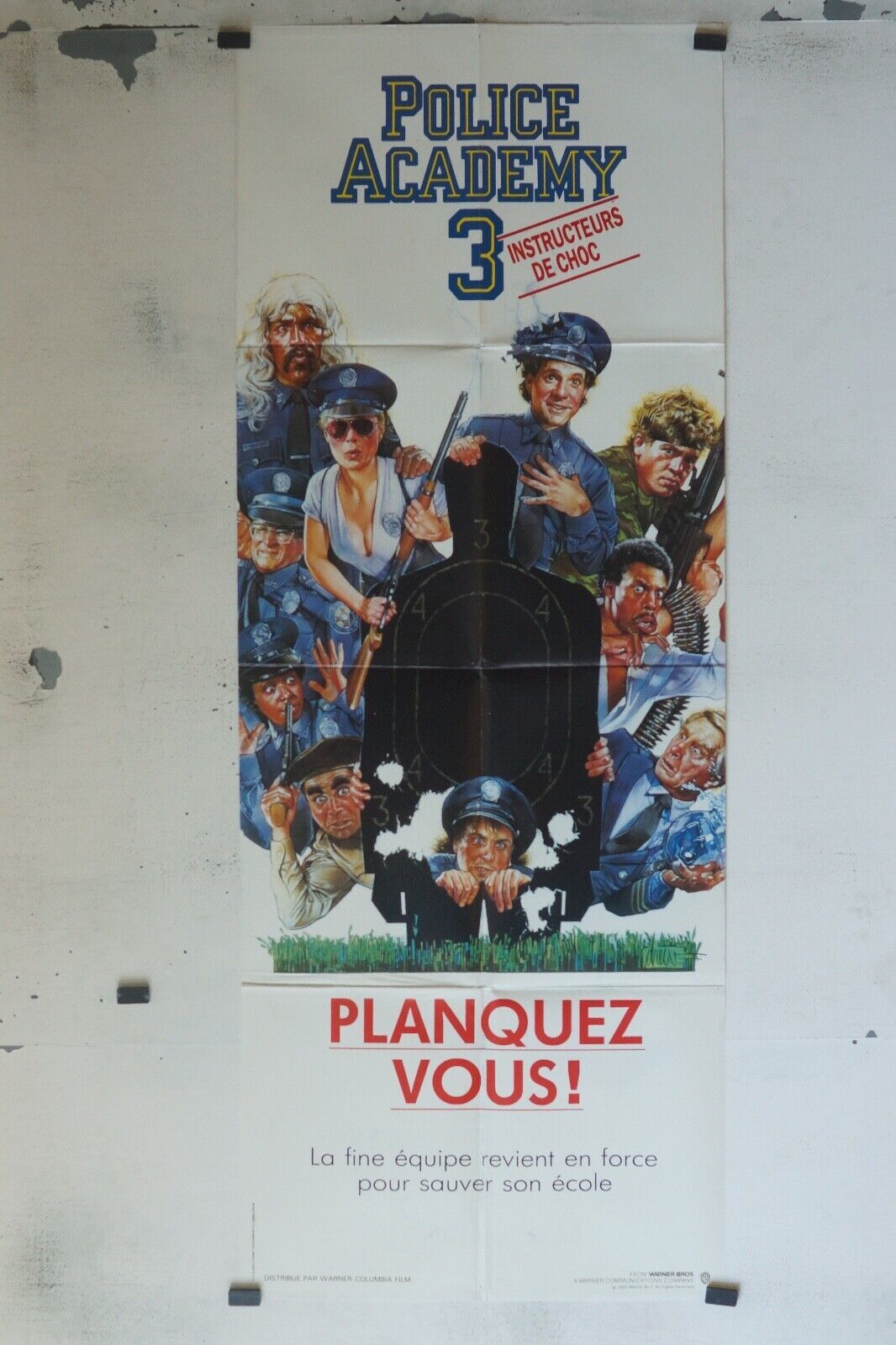 POLICE ACADÉMY 3 MOVIE POSTER ORIGINAL 60x160