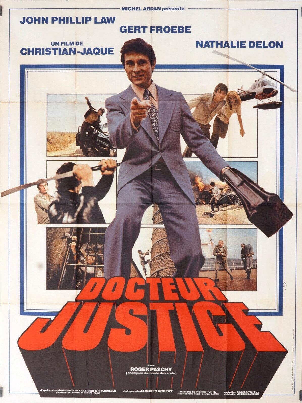 DOCTEUR JUSTICE POSTER ORIGINAL 120x160 JOHN PHILIP LAW