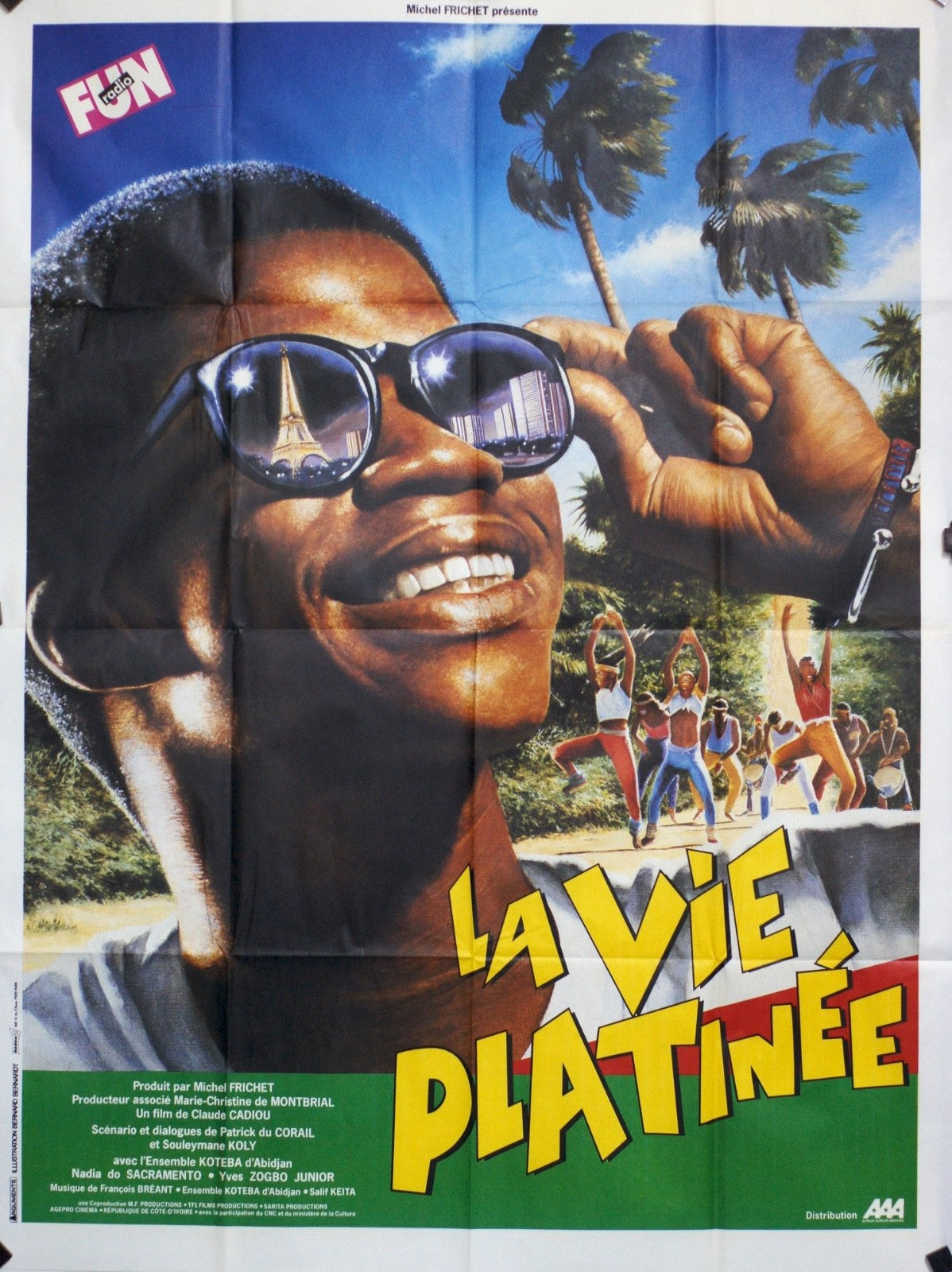LA VIE PLATINÉE MICHEL FRICHET MOVIE POSTER ORIGINAL 120x160