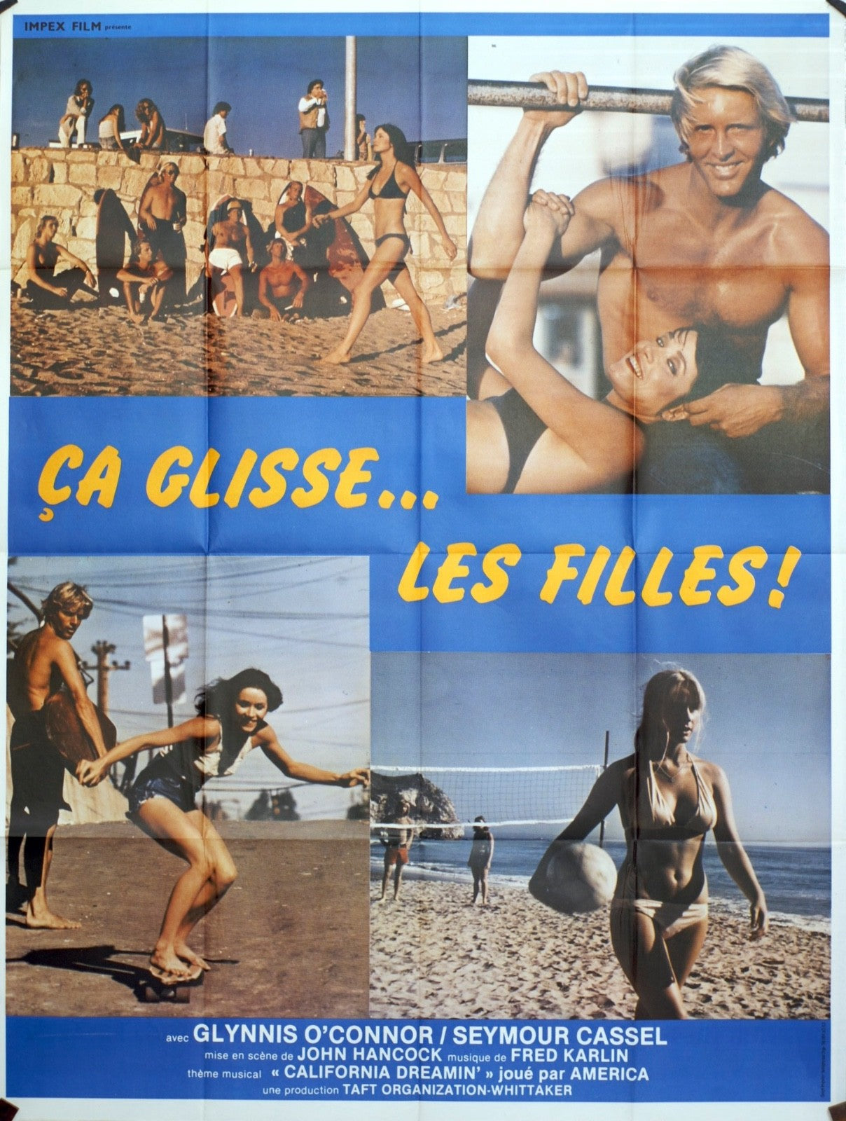 ÇA GLISSE LES FILLES GLYNNIS O’CONNNOR MOVIE POSTER ORIGINAL 120X160