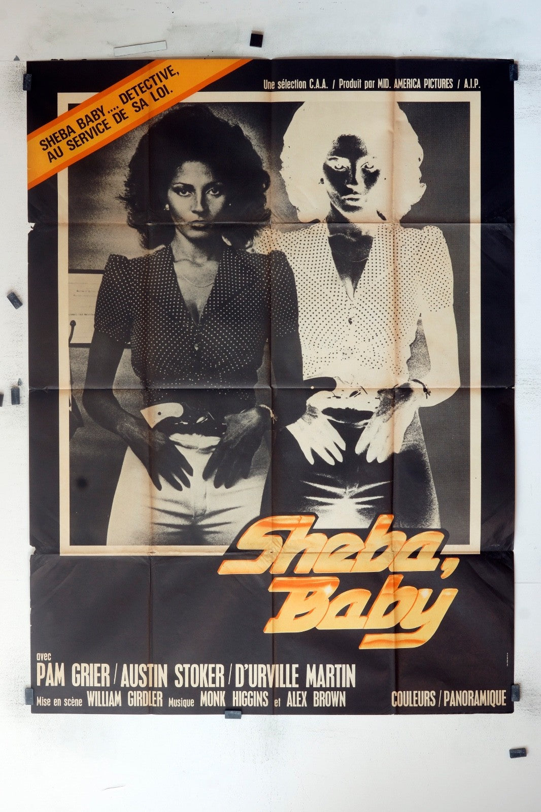 SHEBA BABY PAM GRIER MOVIE POSTER ORIGINAL (120x160)