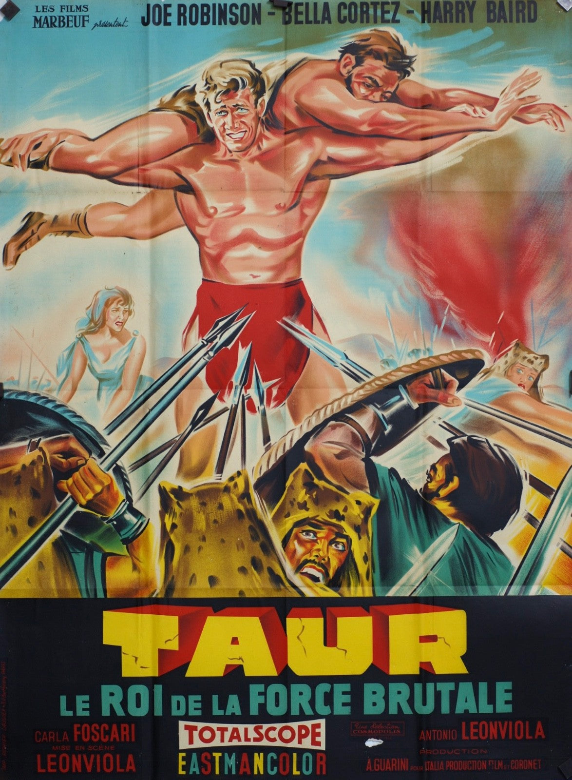 TAUR LE ROI DE LA FORCE BRUTALE JOE ROBINSON POSTER ORIGINAL 120x160
