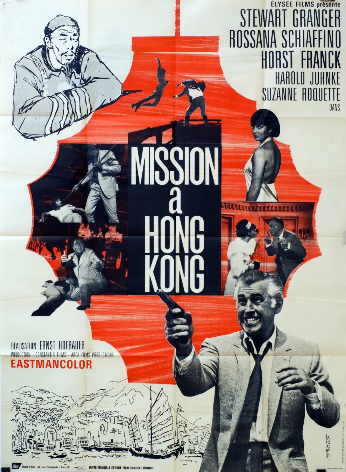MISSION A HONG KONG ORIGINAL MOVIE POSTER 120x160 STEWART GRANGER