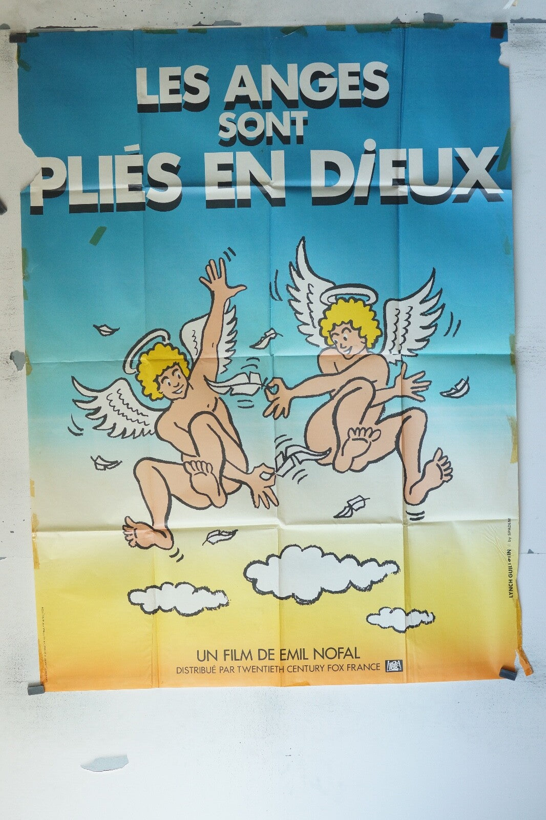 LES ANGES SONT PLIÉS EN DIEUX MOVIE POSTER ORIGINAL 120x160 EMIL NOFAL
