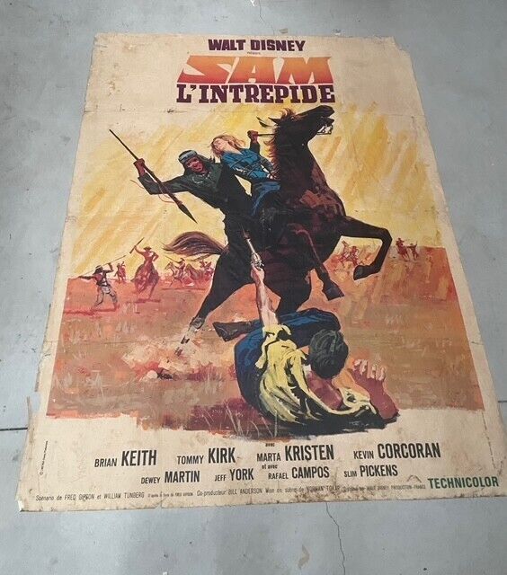 SAM L'INTRÉPIDE, MOVIE POSTER ORIGINAL 120x160 ,BRIAN KEITH