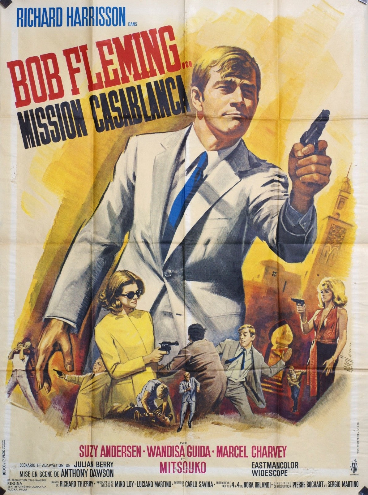 MISSION CASABLANCA BOB FLEMING MOVIE POSTER ORIGINAL 120x160