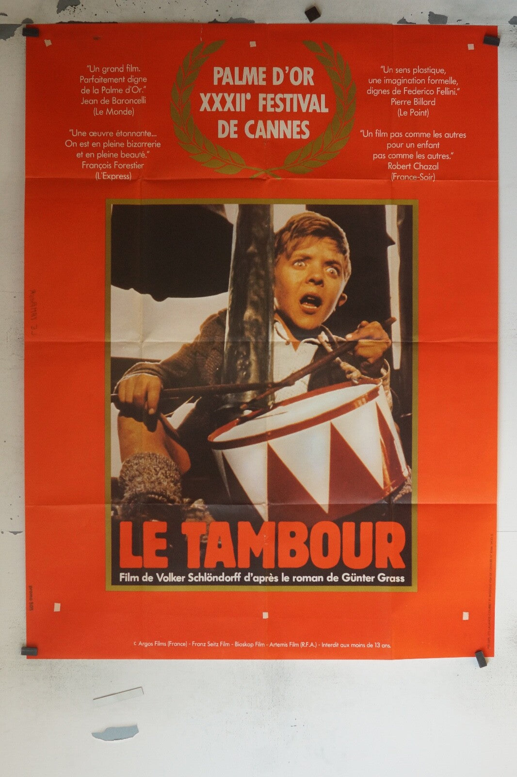 LE TAMBOUR MOVIE POSTER ORIGINAL 120x160 VOLKER SCHLONDORFF