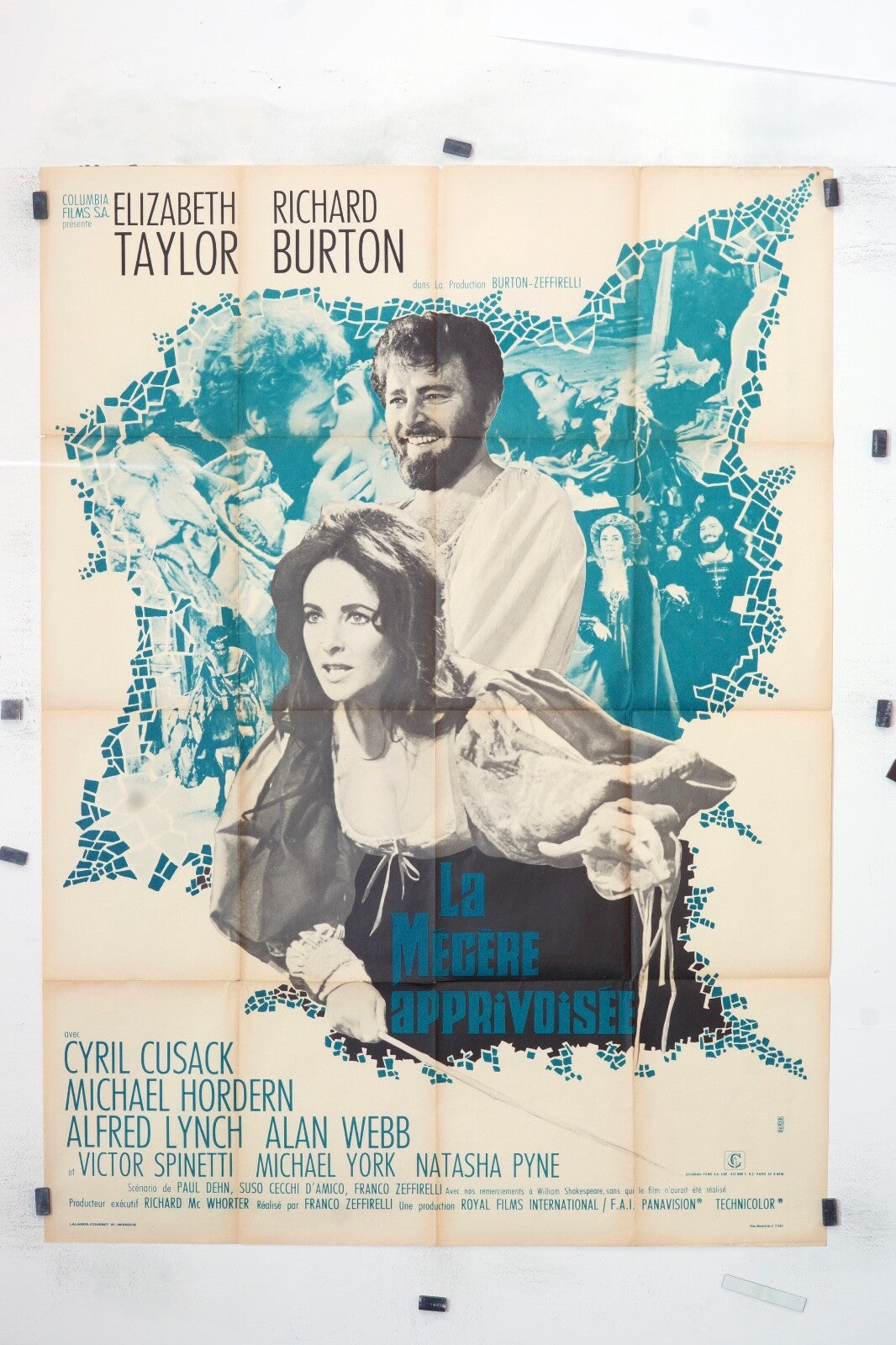 LA MÉGÈRE APPRIVOISÉE CYRIL CUSACK ORIGINAL MOVIE POSTER 120x160