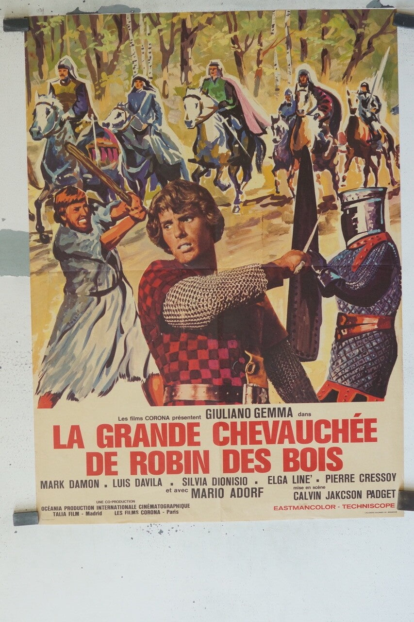 LA GRANDE CHEVAUCHÉE DE ROBIN DES BOIS MOVIE POSTER ORIGINAL (60X80) MARK DAMON