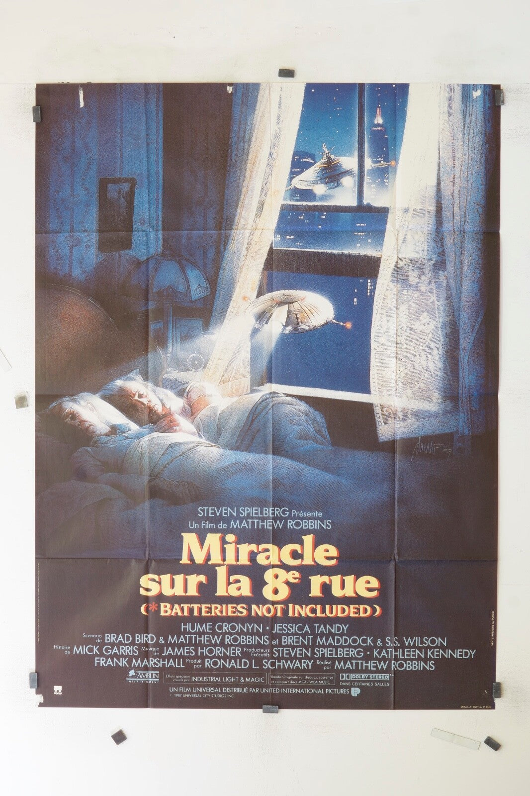 MIRACLE SUR LA 8 EME RUE STEVEN SPIELBERG MOVIE POSTER ORIGINAL 120x160