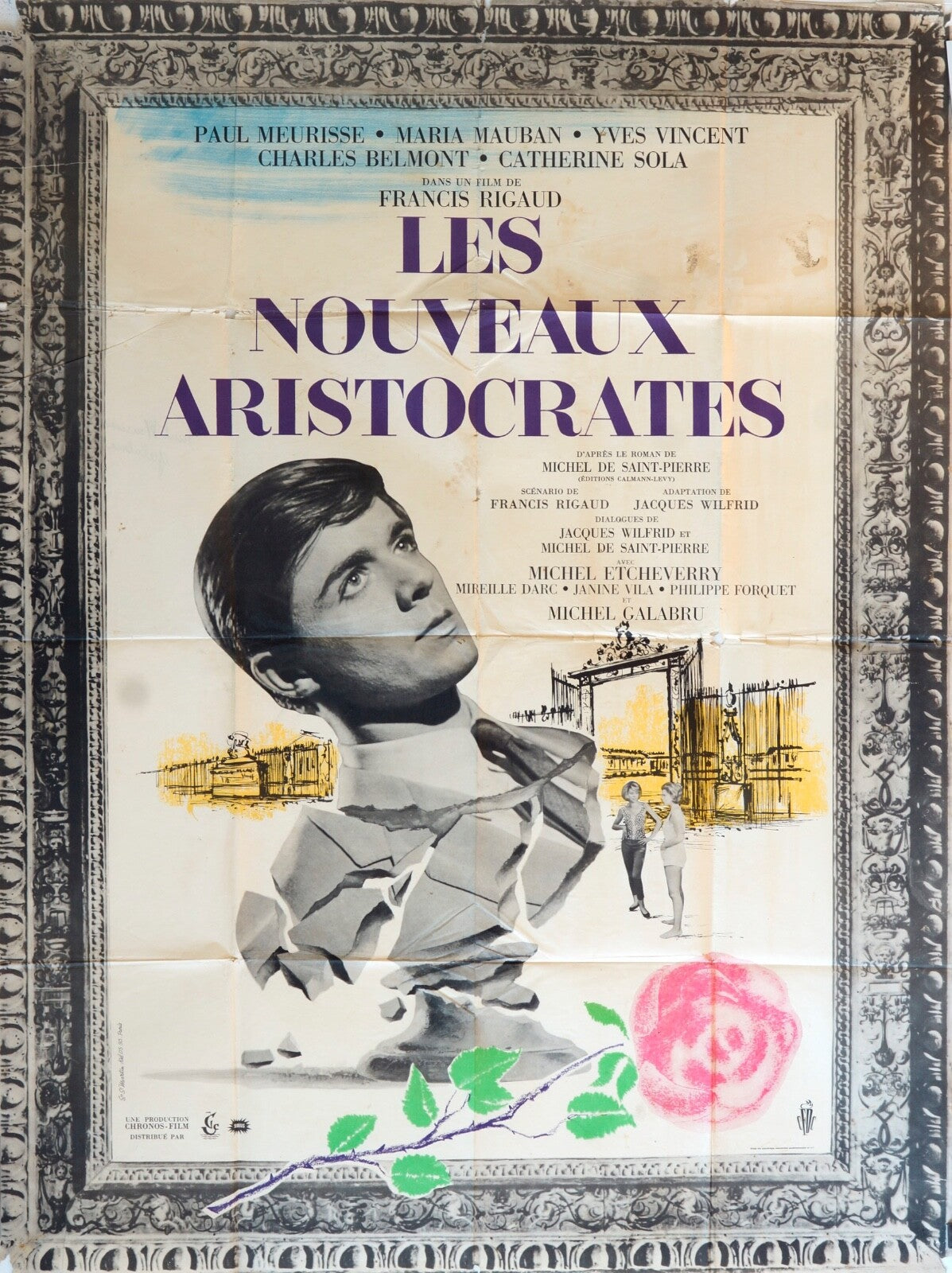 LES NOUVEAUX ARISTOCRATES MOVIE POSTER ORIGINAL (120X160) PAUL MEURISSE