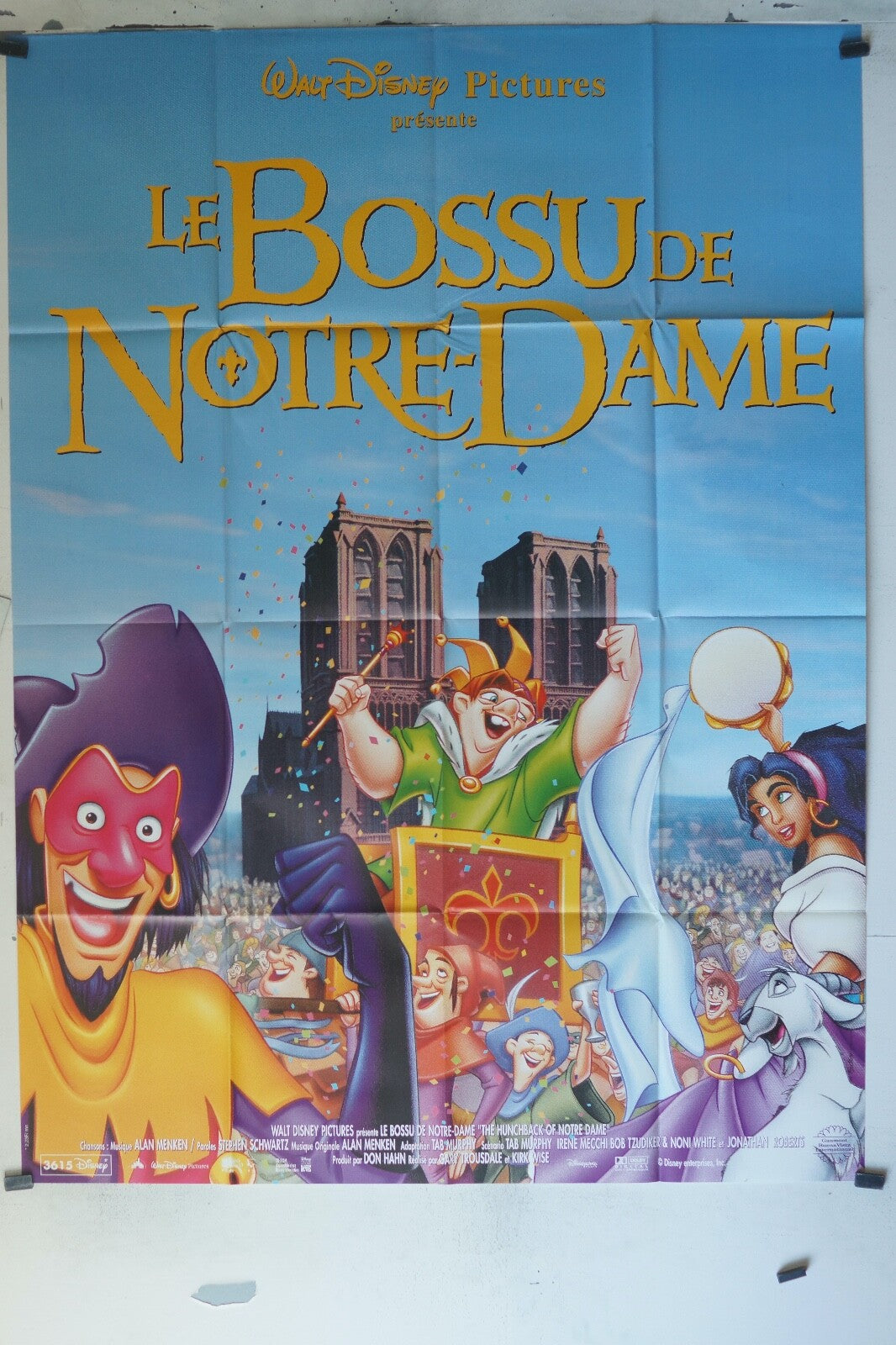 LE BOSSU DE NOTRE DAME (1996) MOVIE POSTER 120x160 WALT DISNEY